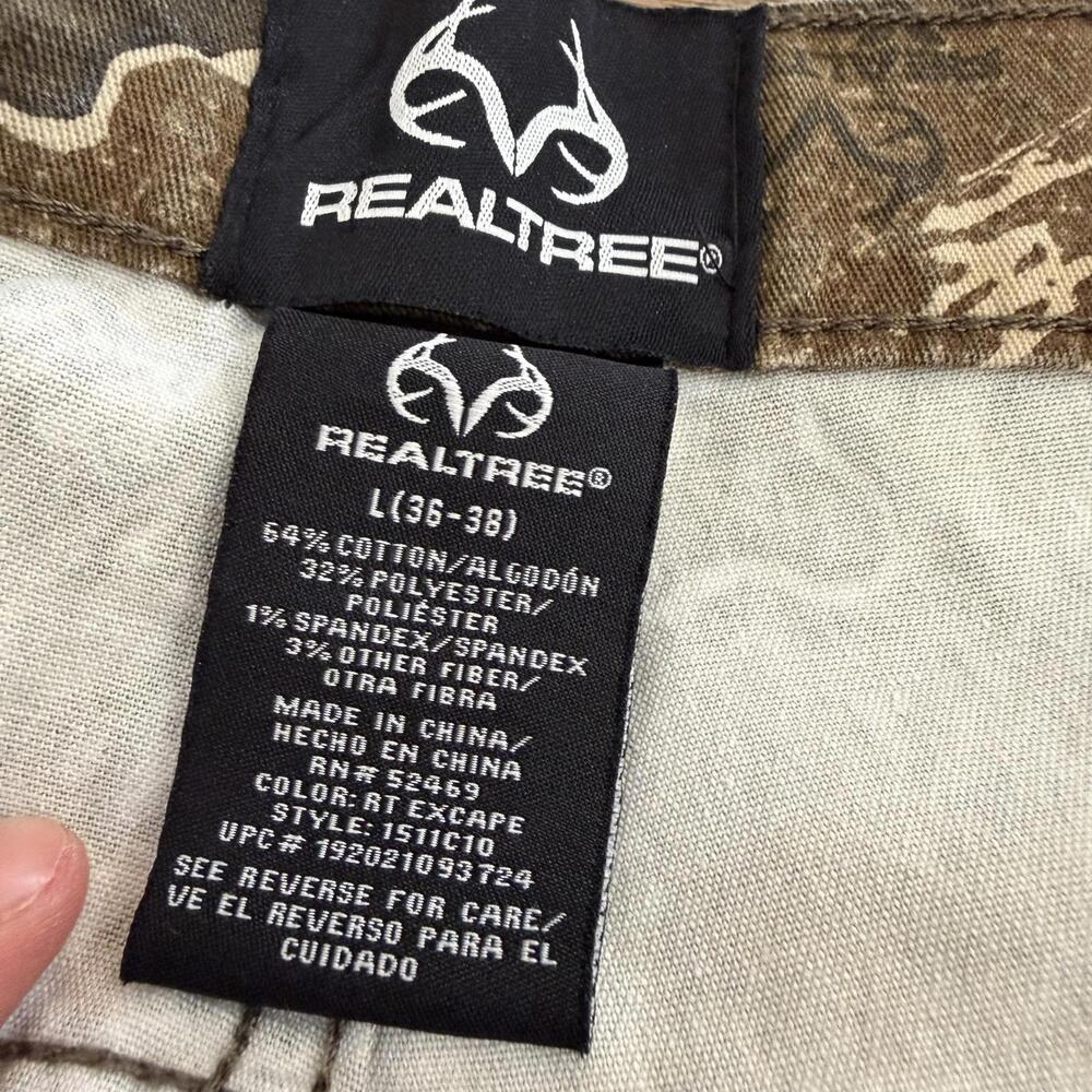 RealTree Camo Pants Hunting Outdoors Winter y2k Size L 36-38 - Picture 3 of 10